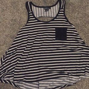 Black and white tank top